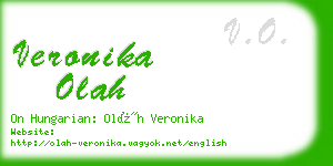 veronika olah business card